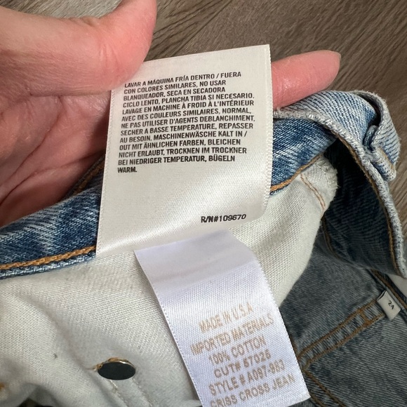 Agolde Light Blue High Rise Women Jeans - Picture 6 of 7